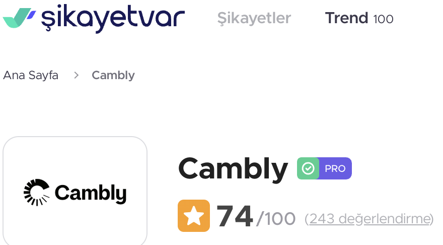Cambly ŞikayetVar